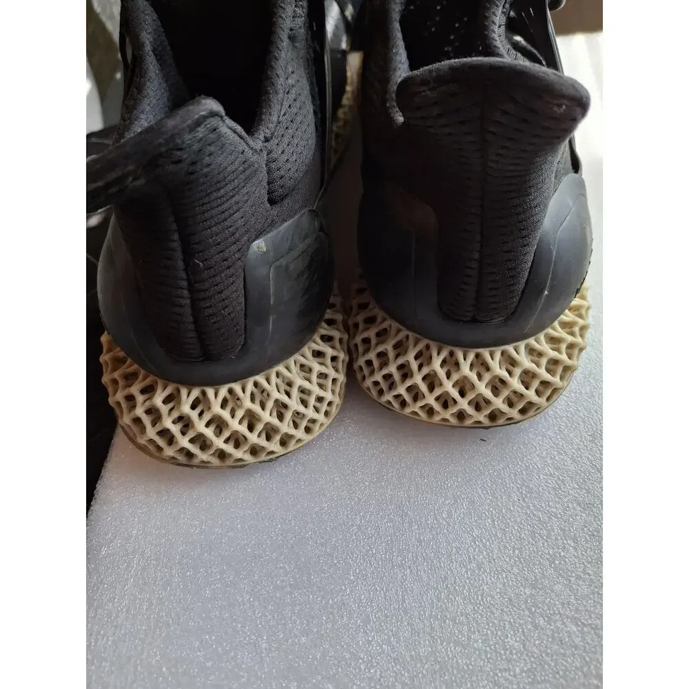Adidas Ultra 4D Shoes Mens Size 12 Black Gold Running Athletic Sneakers